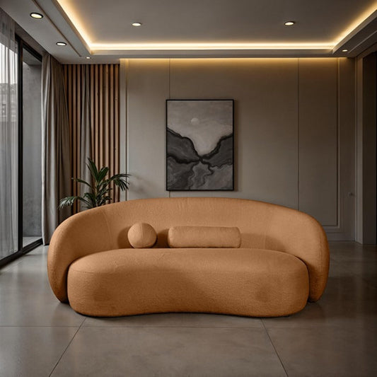 Contemporary Sculpted Sofa – Floating Design, High Density Foam and Pocketed Coil