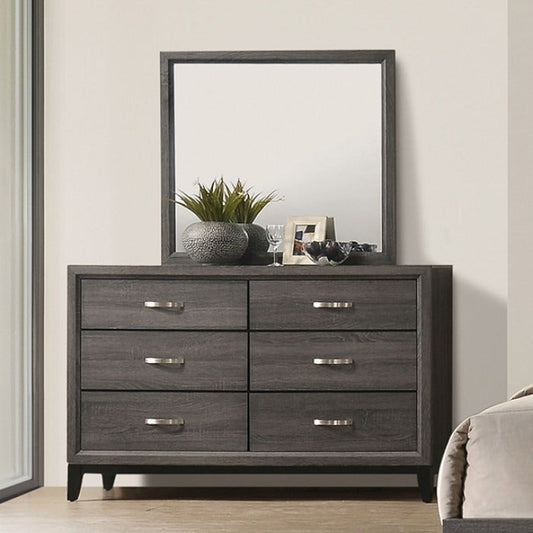 Contemporary Two-Tone Dresser – Engineered Wood, Panel Drawer Fronts and Wooden Legs