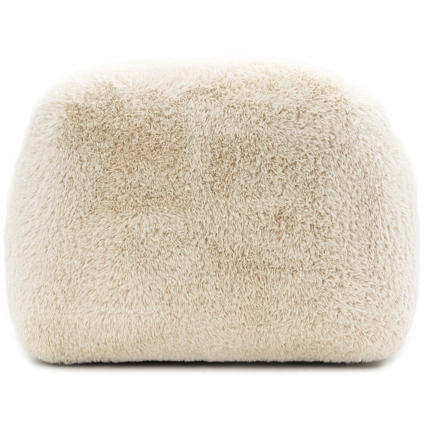 Contemporary Faux Fur Swivel Chair – Plush Shaggy Texture, Full Swivel + Ball Pillows
