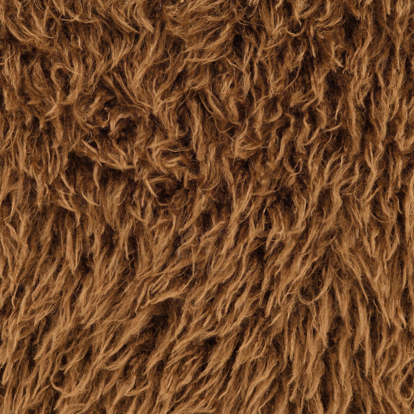 Contemporary Faux Fur Swivel Chair – Plush Shaggy Texture, Full Swivel + Ball Pillows