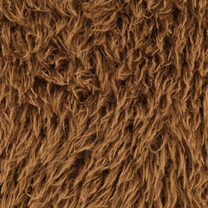 Contemporary Faux Fur Swivel Chair – Plush Shaggy Texture, Full Swivel + Ball Pillows