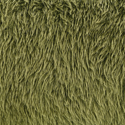 Contemporary Faux Fur Swivel Chair – Plush Shaggy Texture, Full Swivel + Ball Pillows