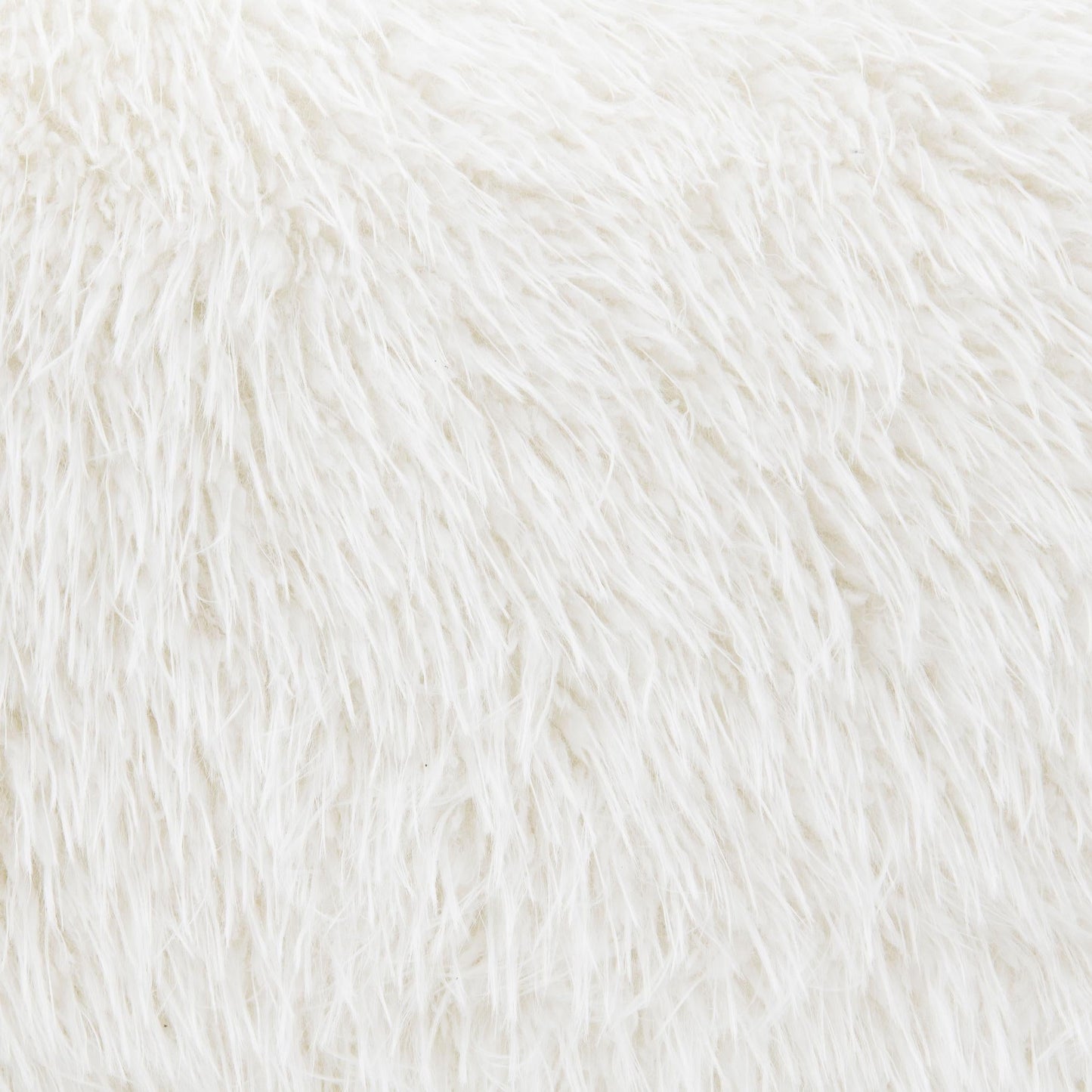 Contemporary Faux Fur Swivel Chair – Plush Shaggy Texture, Full Swivel + Ball Pillows