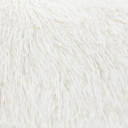 Contemporary Faux Fur Swivel Chair – Plush Shaggy Texture, Full Swivel + Ball Pillows