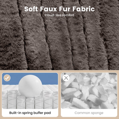 Contemporary Power Glider Recliner w/ Swivel – Pillow Fill, Curved Arms