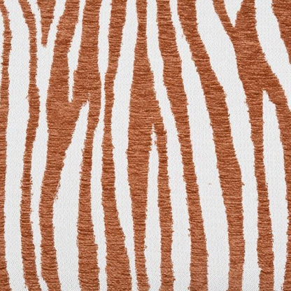 Contemporary Zebra-Stripe Accent Chair – Sculptural Cylindrical Backrest