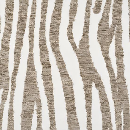 Contemporary Zebra-Stripe Accent Chair – Sculptural Cylindrical Backrest