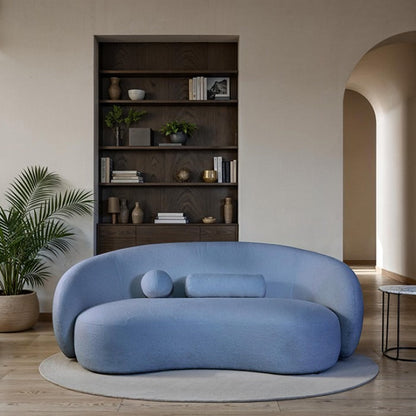 Contemporary Sculpted Sofa – Floating Design, High Density Foam and Pocketed Coil