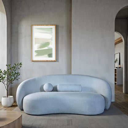 Contemporary Sculpted Sofa – Floating Design, High Density Foam and Pocketed Coil